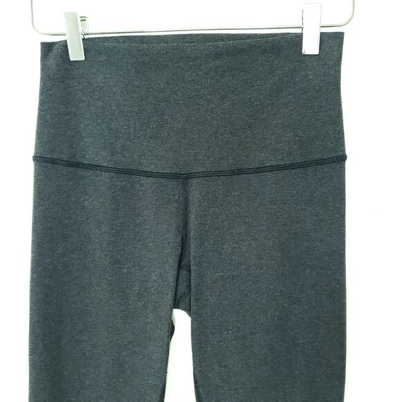Lululemon Wunder Under Crop High Rise Leggings  Charcoal Gray Gym Training - Picture 3 of 7